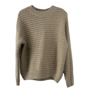 LOFT Chunky Knit Sweater Boxy Relaxed Fit Medium